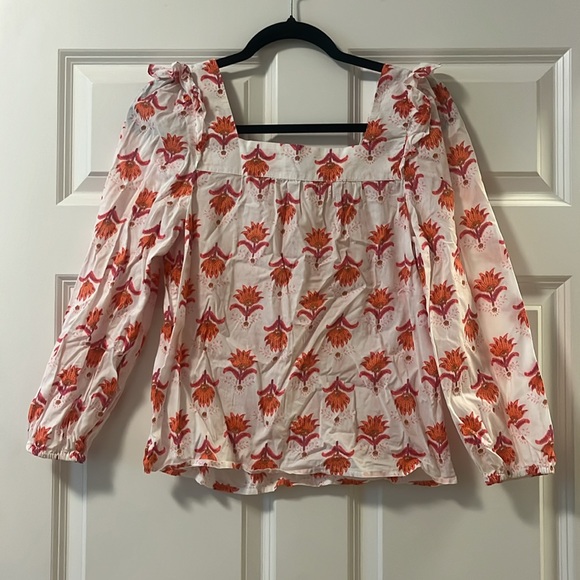 J.Crew Square Neck Ruffle Top - Picture 4 of 4